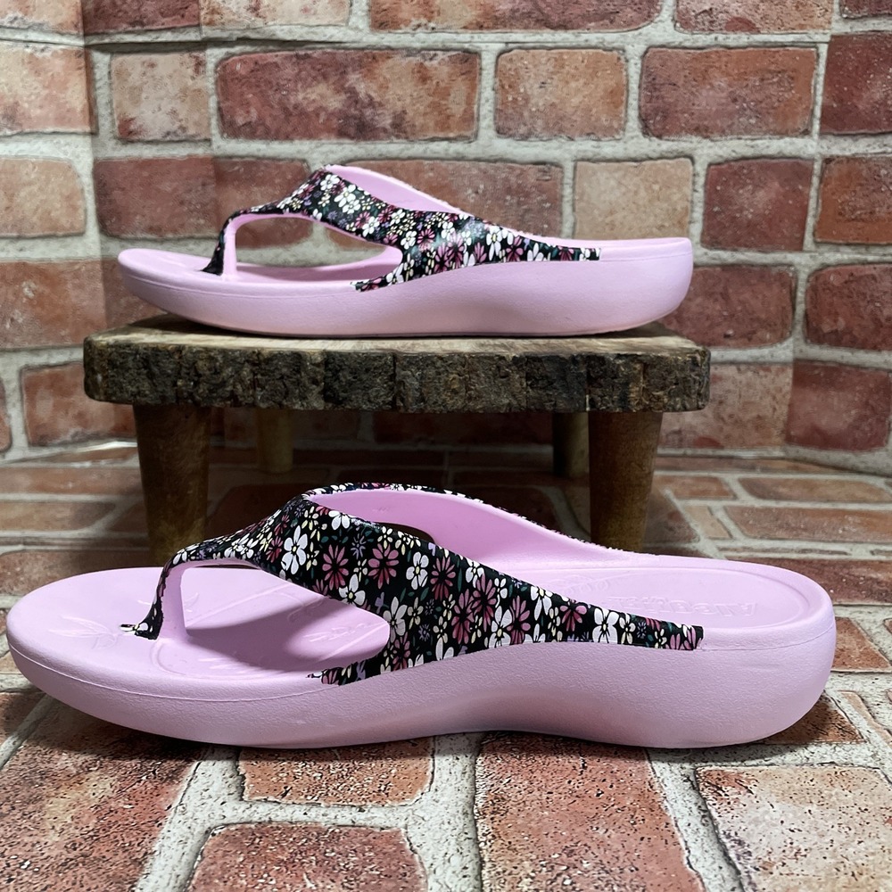 Alegria by PG Lite Ode Water Resistant Floral Thong Sandals Size 40 9.5-10 Woman - Picture 2 of 7